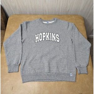 Vintage Y2K Johns Hopkins University Spellout Sweatshirt Crewneck Medium Russell